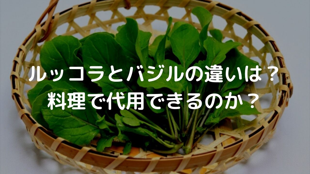 ルッコラとバジルの違いは何 食べ方や料理で代用できるかについても のぼせもん